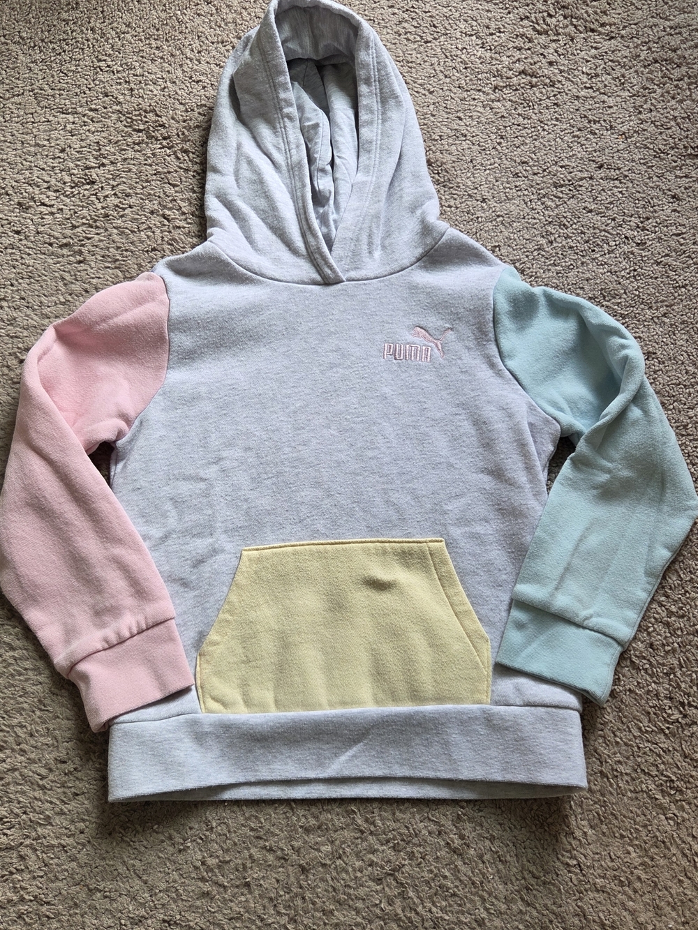 Puma Pastel Colorblock Kids Hoodie